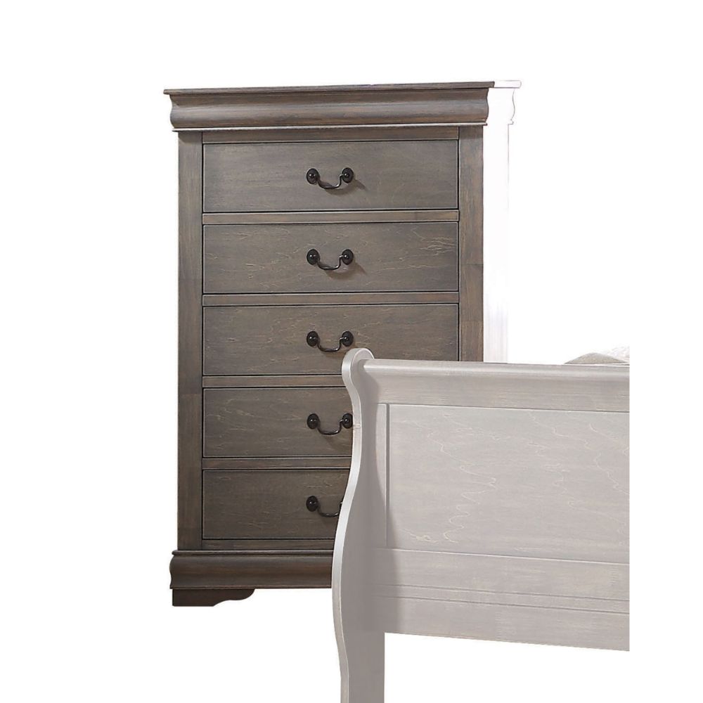 Acme - Louis Philippe Chest 23866 Antique Gray Finish