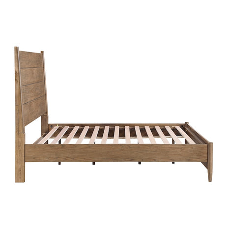 Pinehurst Brown Hickory Veneer Platform Bedroom Set – Homelegance - sold by Home Elegance USA