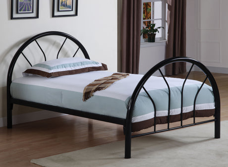 Twin Bed - Marjorie Metal Twin Open Frame Bed Black