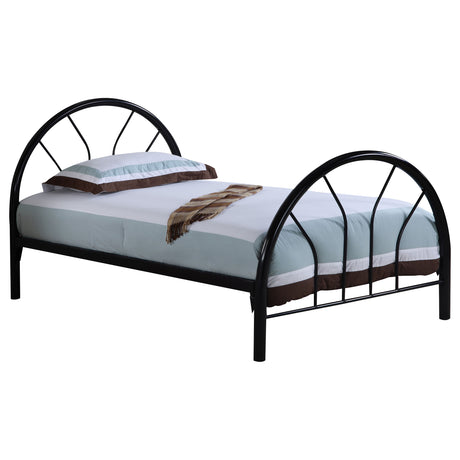 Twin Bed - Marjorie Metal Twin Open Frame Bed Black