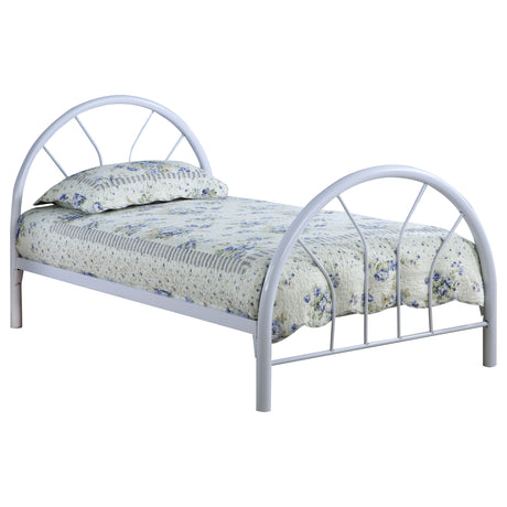 Twin Bed - Marjorie Metal Twin Open Frame Bed White