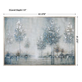 Walk In The Meadow Landscape Art - Light Gray / Blue by Uttermost - View 3
