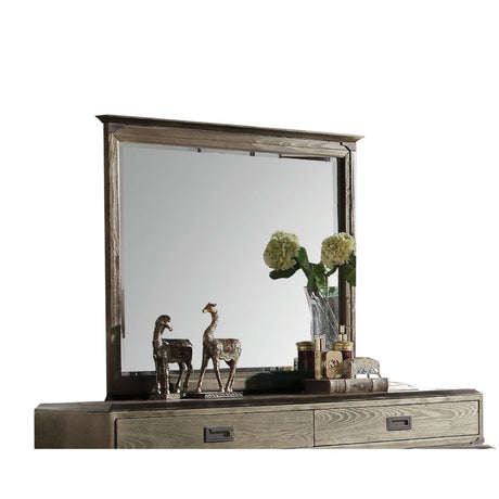 Athouman Mirror 23924 Weathered Oak Finish | Acme - 23924 - Home Elegance USA - 1