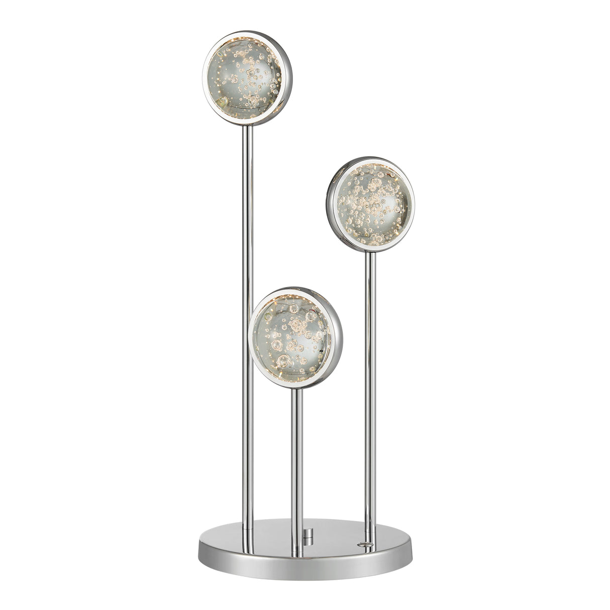 Bubbling Glow Table Lamp // Chrome  | Finesse - Home Elegance USA