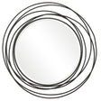 Whirlwind Round Mirror - Black by Uttermost - View 1