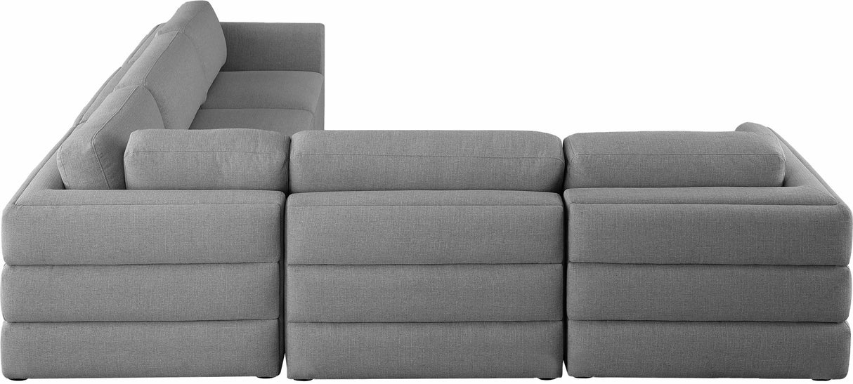 Beckham - Modular Sectional 5 Piece - Gray - Modern & Contemporary | Home Elegance USA