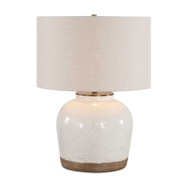Jarret Glaze Table Lamp - White by Uttermost - View 1