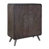 Hausen 2 Door Mid-Century Cabinet - - Dark Brown by Uttermost - View 3