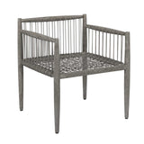 Borneo Outdoor Dining Chair Dove - Light Gray by Uttermost - View 7