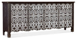 Americana Entertainment Credenza - Dark Brown / White by Hooker Furniture - View 1