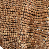 Kauri 5 Light Wooden Bead Pendant Brass / Woodtone - Light Brown by Uttermost - View 5