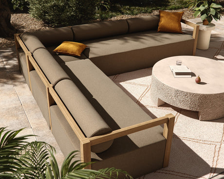 Laskin Outdoor 3Pc Sectional - Alessi Fawn | Four Hands Furniture