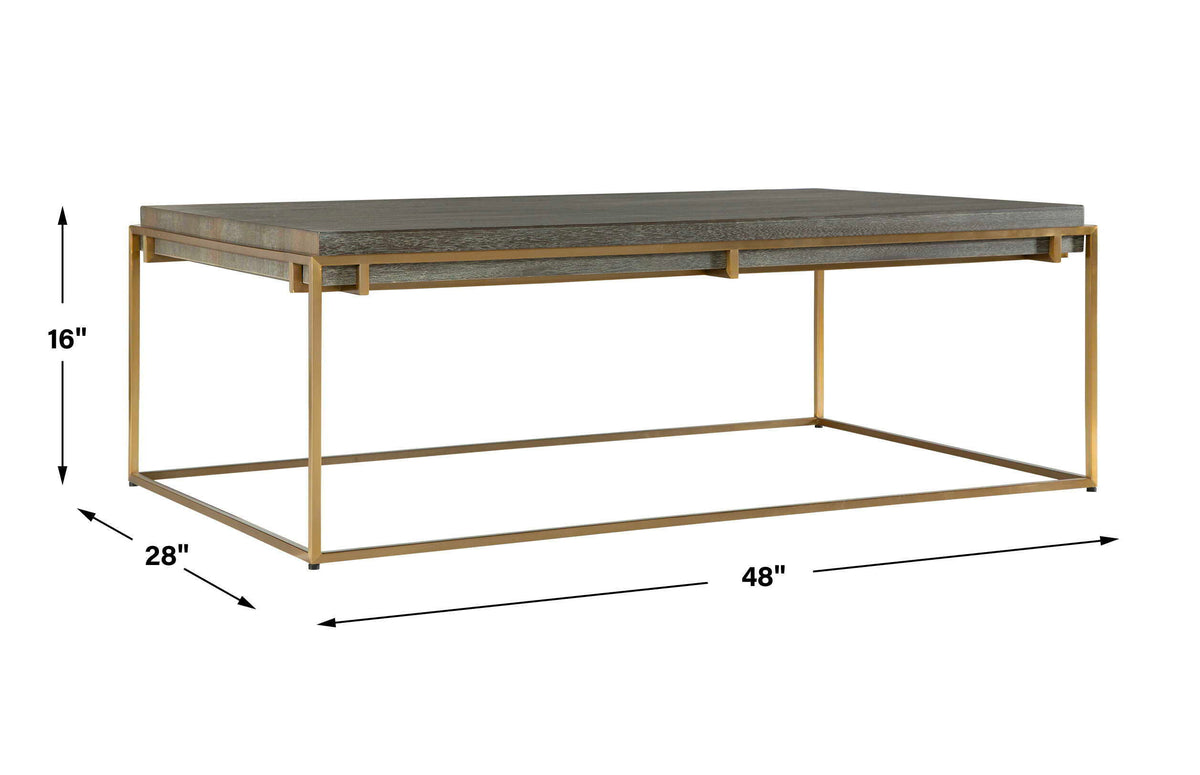Surround Sark Coffee Table Walnut - Dark Brown by Uttermost - View 6