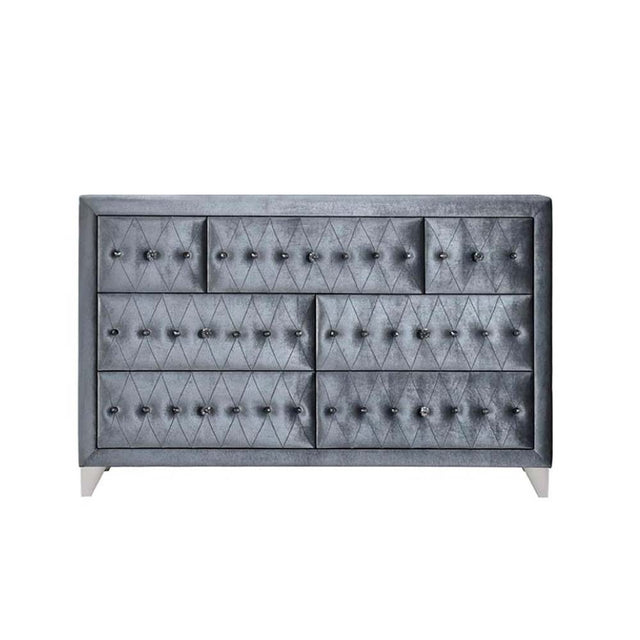 Dante Dresser 24235 Gray Velvet | Acme - 24235 - Home Elegance USA - 1