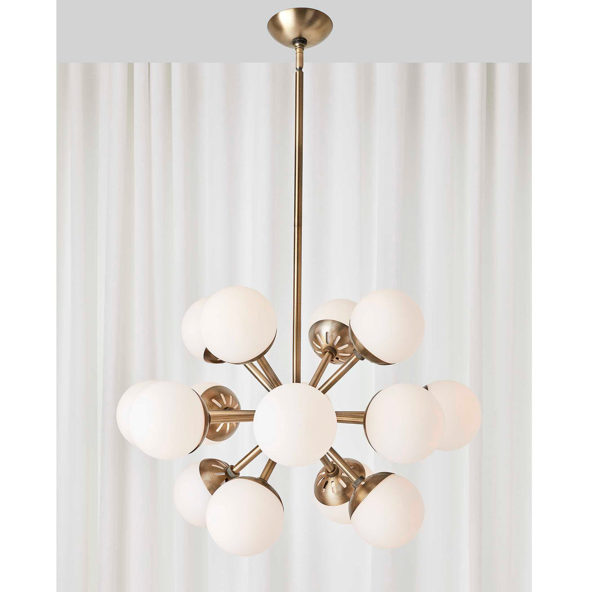 Droplet 16 Light Sputnik Chandelier - Yellow by Uttermost - View 6