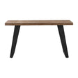 Freddy Weathered Console Table Light Brown & Black - Light Brown / Black by Uttermost - View 1