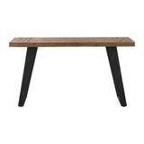 Freddy Weathered Console Table Light Brown & Black - Light Brown / Black by Uttermost - View 1