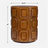 Alson Geometric Accent Table - Dark Brown by Uttermost - View 6