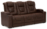 Thyme Owner's Box PWR REC Sofa with ADJ Headrest - Faux Leather | Ashley