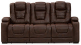 Thyme Owner's Box PWR REC Sofa with ADJ Headrest - Faux Leather | Ashley