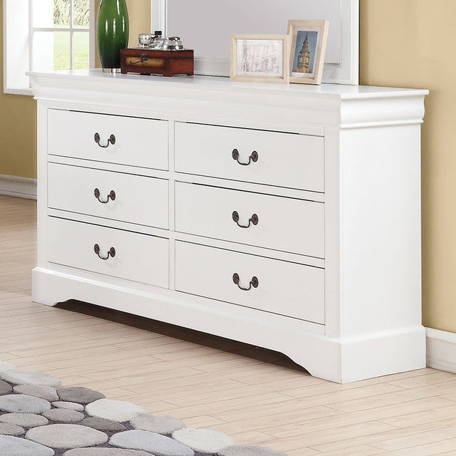 Acme - Louis Philippe III Dresser 24505 White Finish