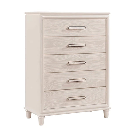 2451 Montrose White Bedroom Set with LED Headboard & Storage – Modern Design - sold by Home Elegance USA