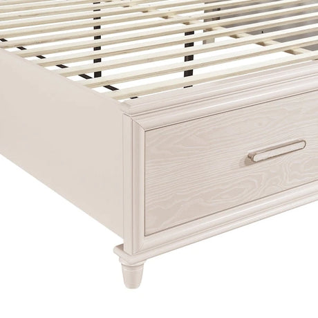 2451 Montrose White Bedroom Set with LED Headboard & Storage – Modern Design - sold by Home Elegance USA
