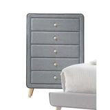 Acme - Valda Chest 24526 Light Gray Fabric