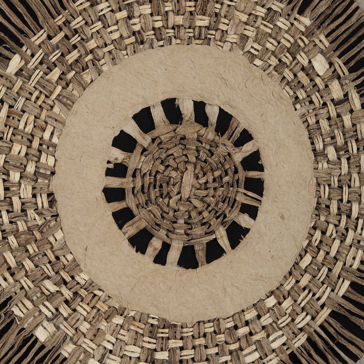 Intertwine Knit Paper Shadow Box (Set of 2) - Light Brown by Uttermost - View 5