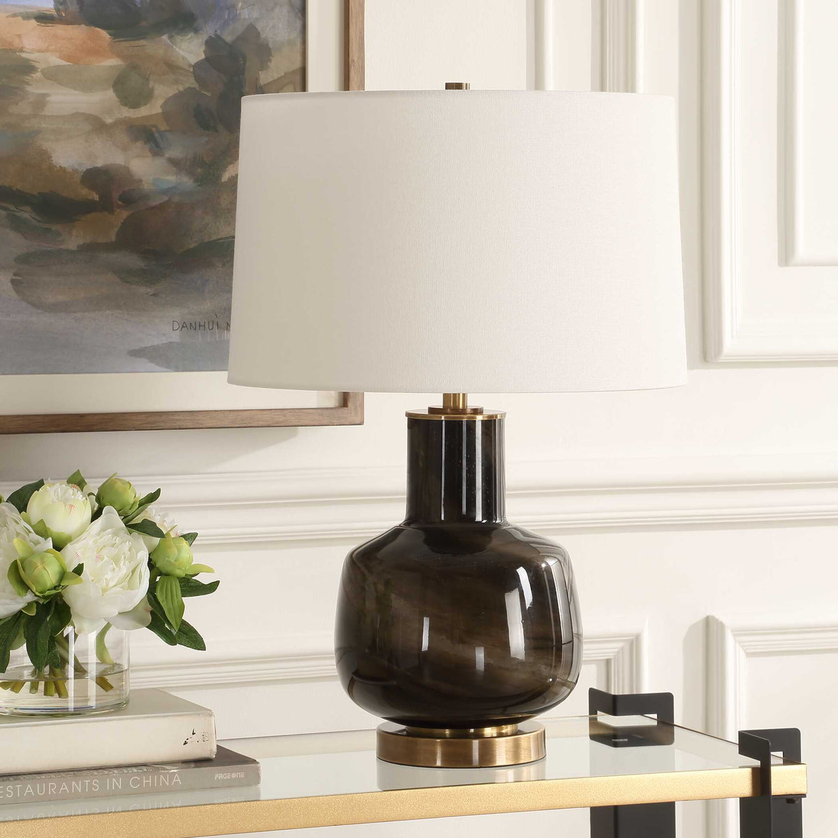Buchanan Table Lamp Charcoal - Black by Uttermost - View 3