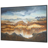 Valley Of Light Landscape Art - Blue / Orange by Uttermost - View 3