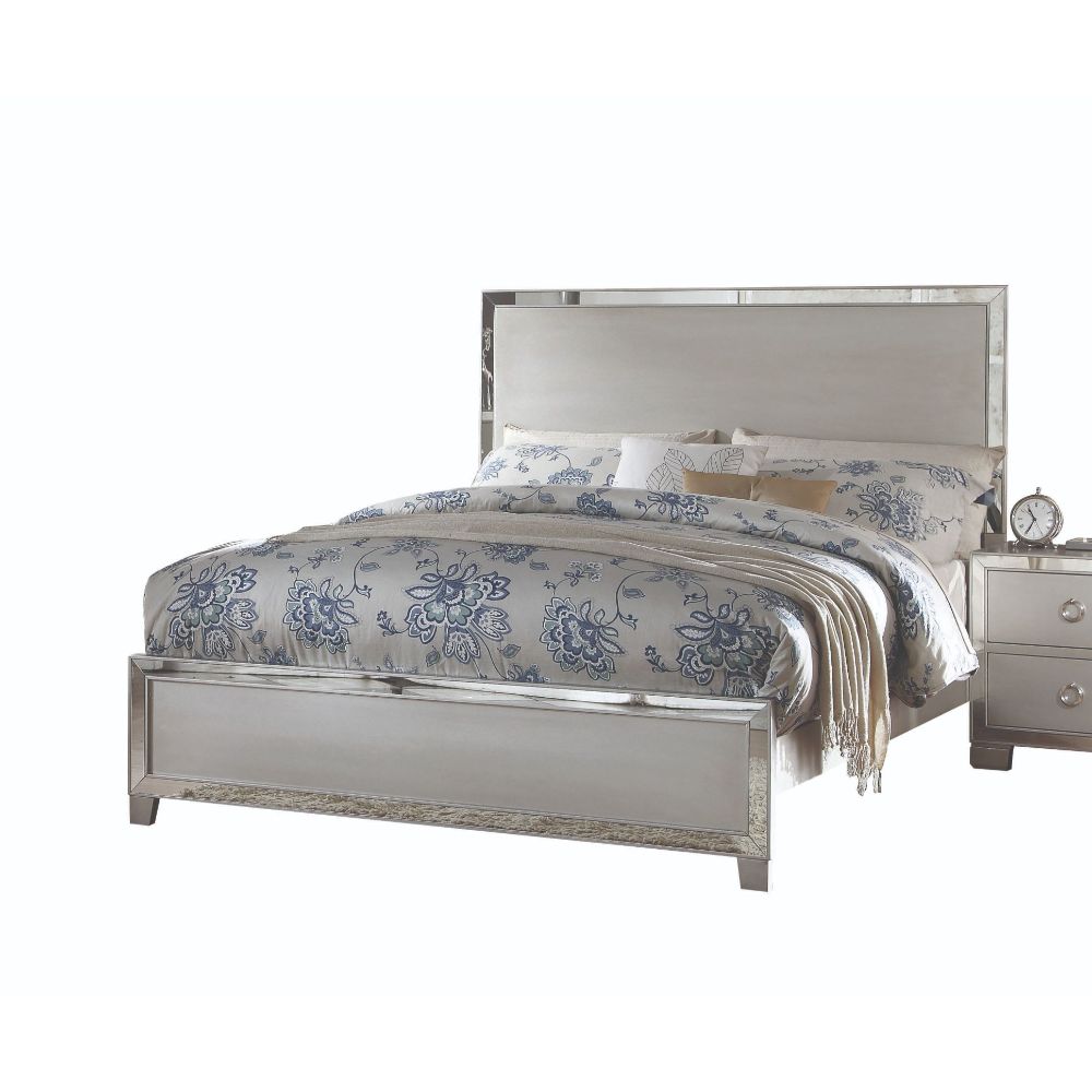 Acme - Voeville II EK Bed 24837EK Platinum Finish