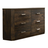 Acme - Elettra Dresser 24855 Rustic Walnut Finish