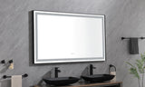 60in. W x 48 in. H Super Bright Led Bathroom Mirror with Lights, Metal Frame Mirror Wall Mounted Lighted Vanity Mirrors for Wall, Anti Fog Dimmable Led Mirror for Makeup, Horizontal/Verti - W1272103493 - image - 8