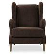 Serpentine Brown Fabric Accent Chair - Dark Brown by Uttermost - View 1