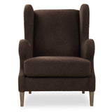 Serpentine Brown Fabric Accent Chair - Dark Brown by Uttermost - View 1
