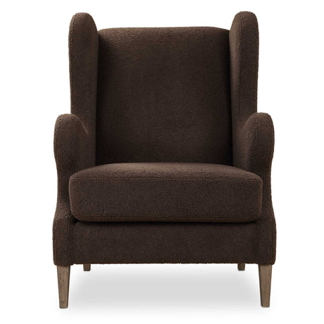 Serpentine Brown Fabric Accent Chair - Dark Brown by Uttermost - View 1