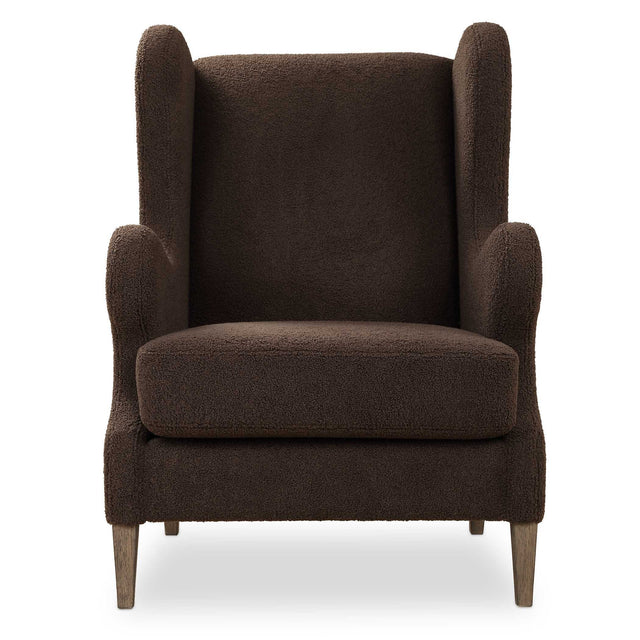 Serpentine Brown Fabric Accent Chair - Dark Brown by Uttermost - View 1