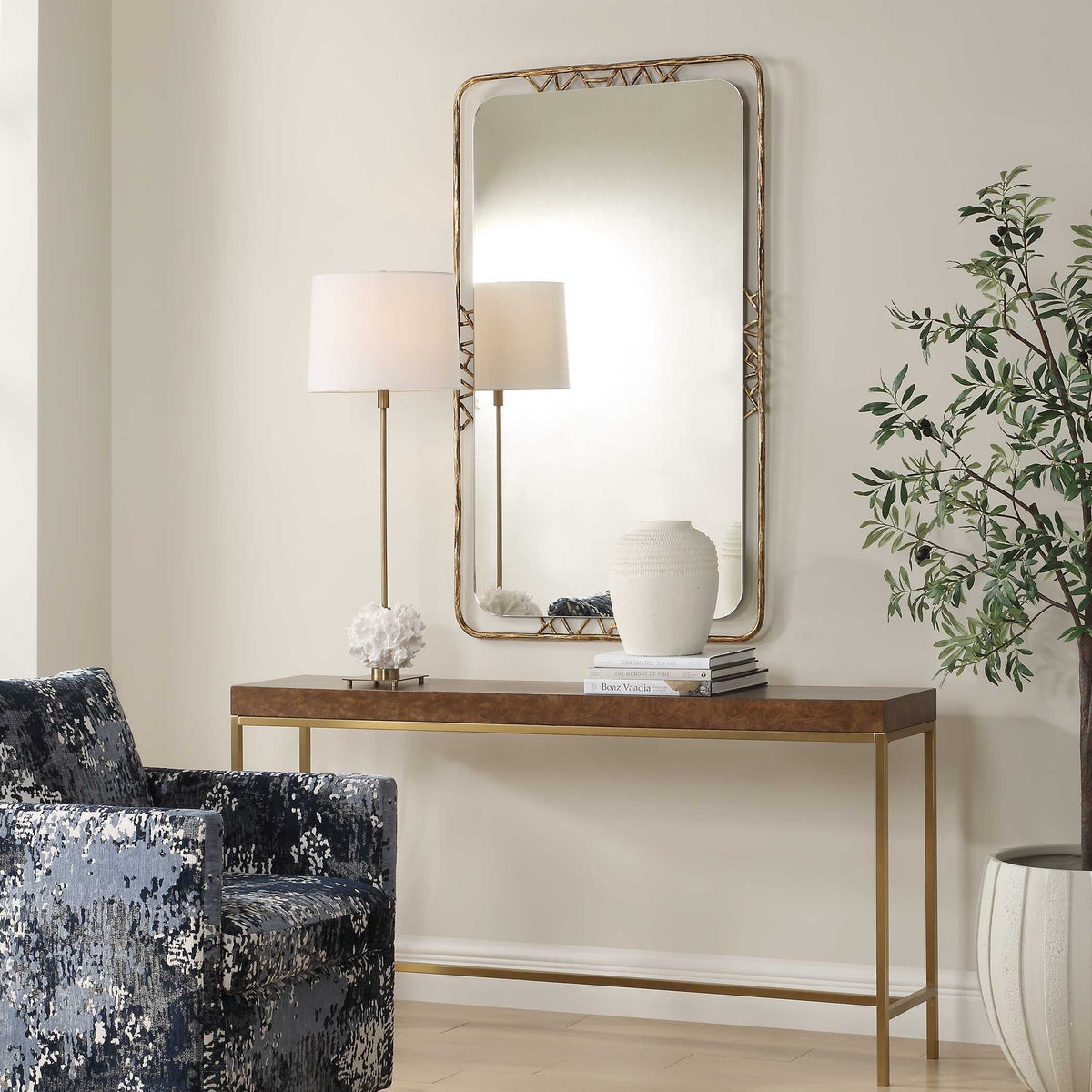 Tahoma Mirror - Gold by Uttermost - View 3
