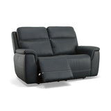 Sawyer Power Reclining Loveseat With Power Headrests, Lumbar - Marine | Flexsteel