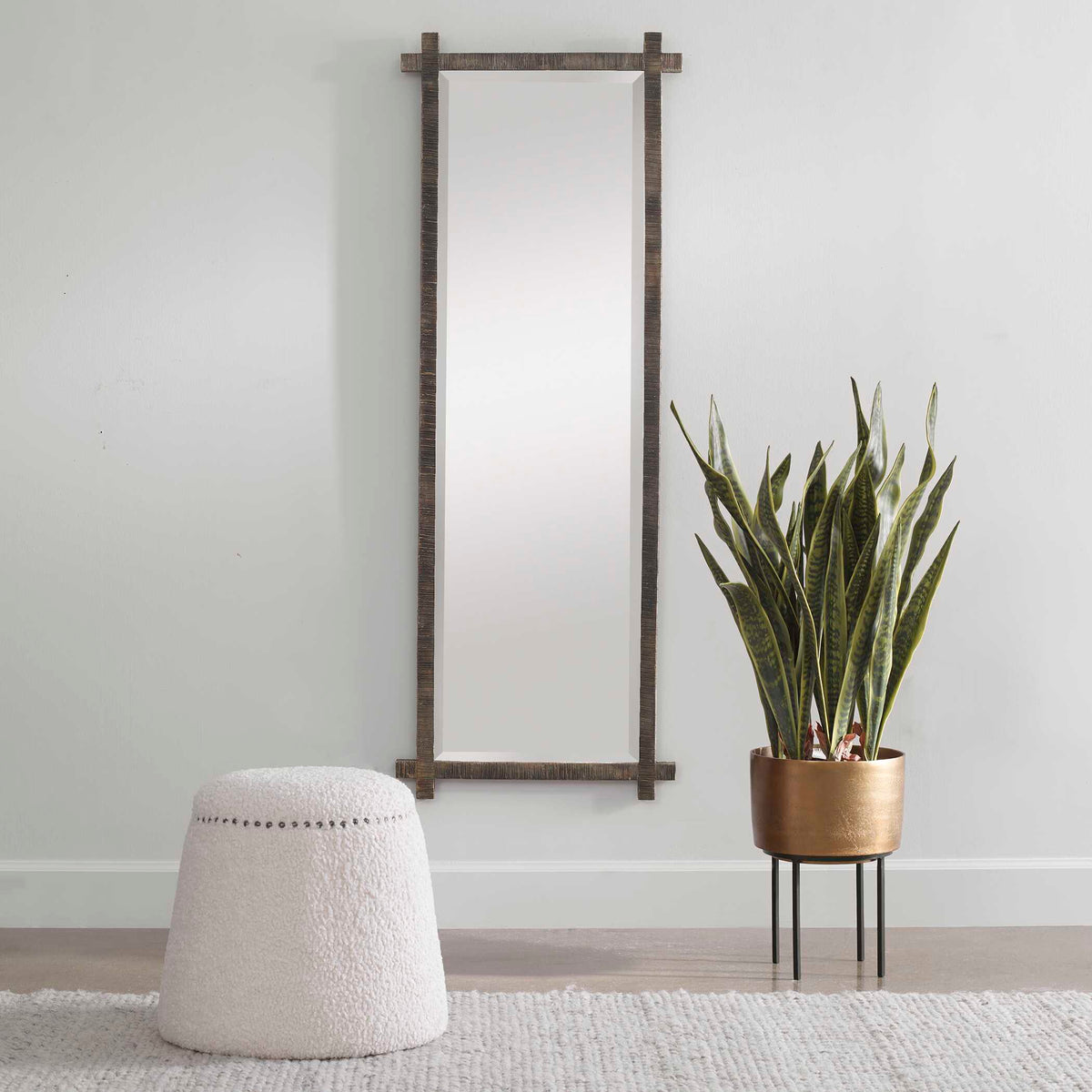 Fasita Brass Planter (Set of 2) - Green / Light Brown by Uttermost - View 3