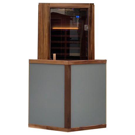 Red Cedar 1-Person Infrared Sauna – Indoor & Outdoor Wooden Home Sauna - sold by Home Elegance USA