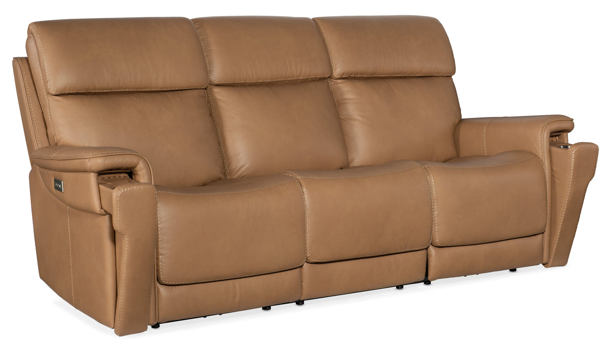 Lyra Zero Gravity Power Sofa With Power Headrest - Light Brown by Hooker Furniture - View 4