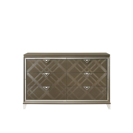 Acme - Skylar Dresser 25325 Dark Champagne Finish