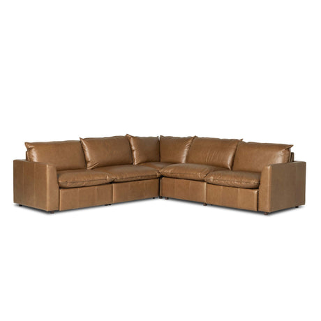 Kosa Power Recliner 5Pc Sectional - Sonoma Chestnut | Four Hands
