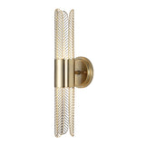 Cret 2 Light LED Brass Sconce - Bronze by Uttermost - View 1