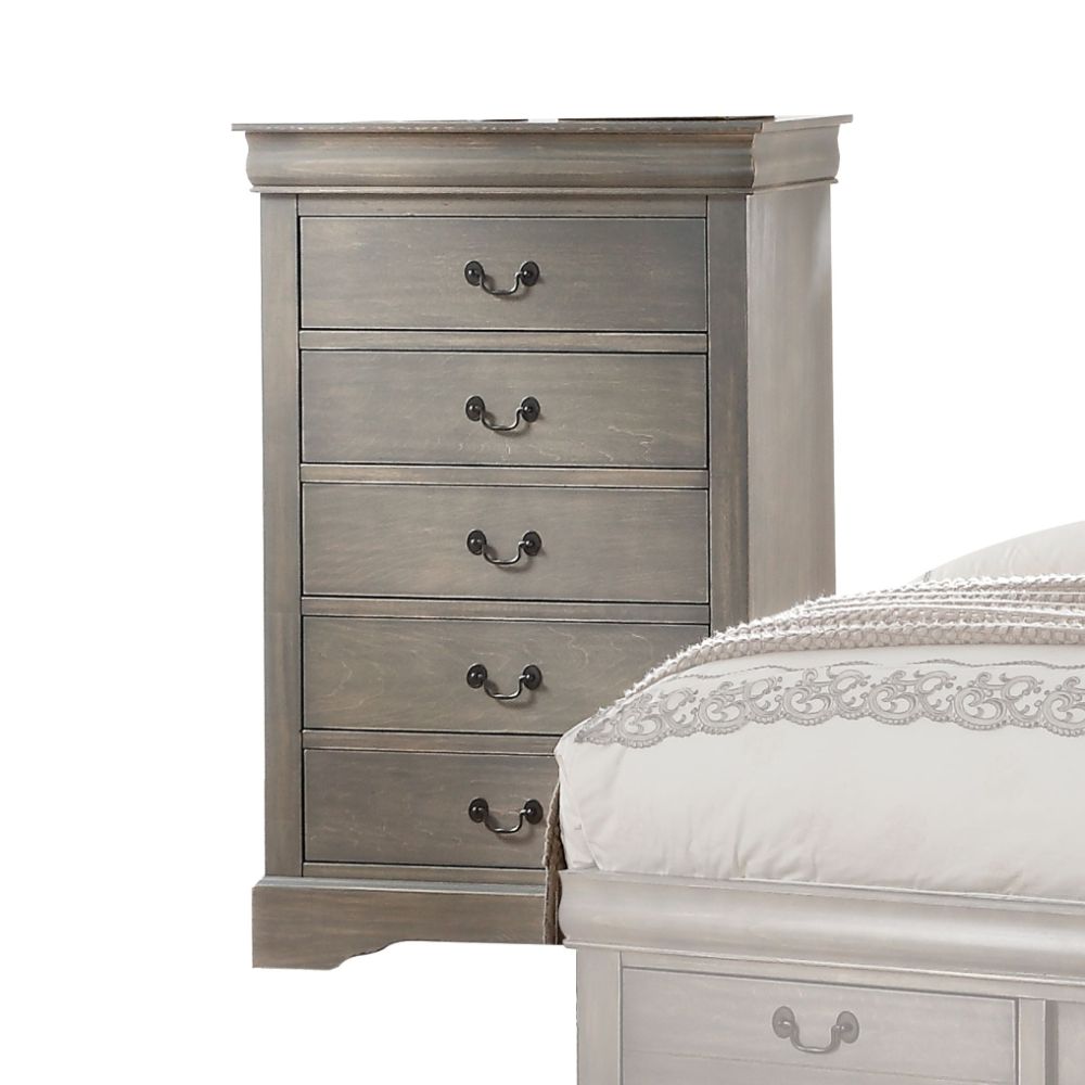 Acme - Louis Philippe III Chest 25506 Gray Finish