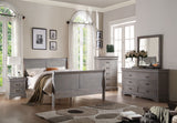 Acme - Louis Philippe III Twin Bed 25515T Antique Gray Finish