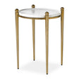Nahunta Accent Table Antique Brass - Gold / White by Uttermost - View 1