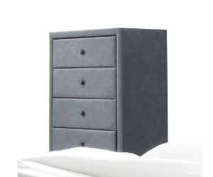 Acme - Saveria Chest 25666 Two Tone Gray Synthetic Leather